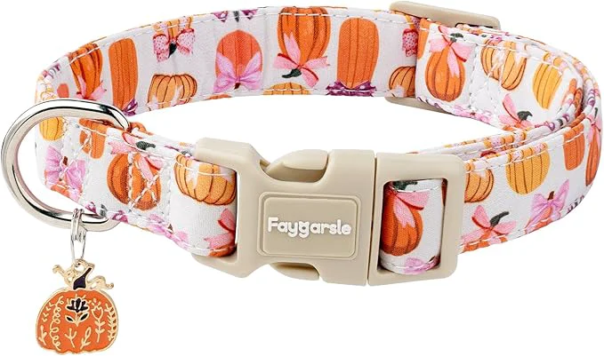 Dependable Faygarsle Fall Pumpkin Pattern Dog Collar Official