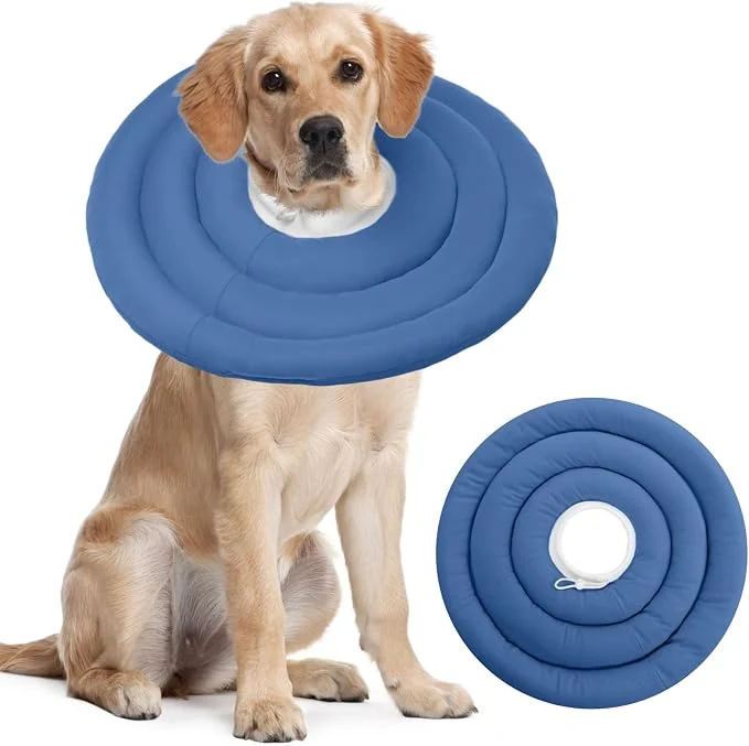 Efficient IDOMIK Dog Recovery Collar Waterproof Soft Dog Cone After Surgery Comfy Detailed