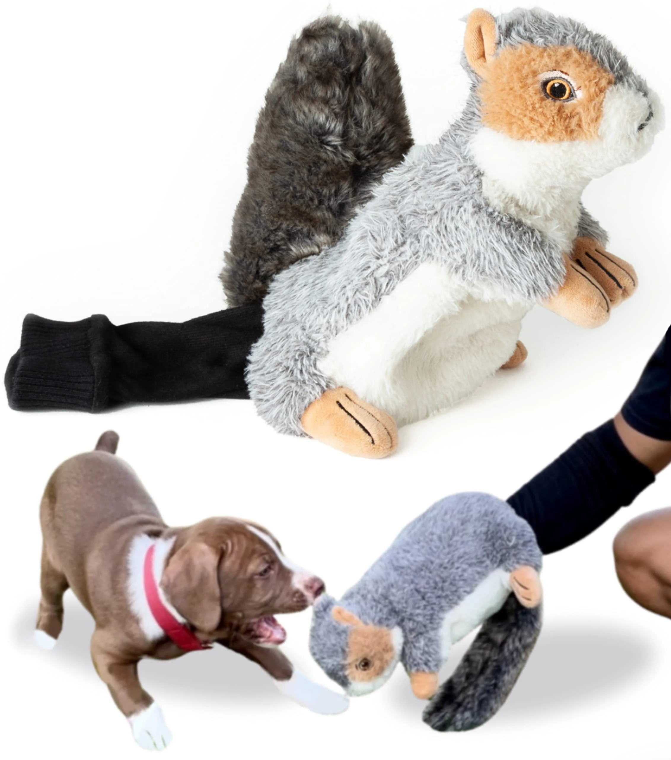 Practical Milunova Pupr Pals Safe Interactive Dog Cat Puppet Toy with Tough Padding High-End