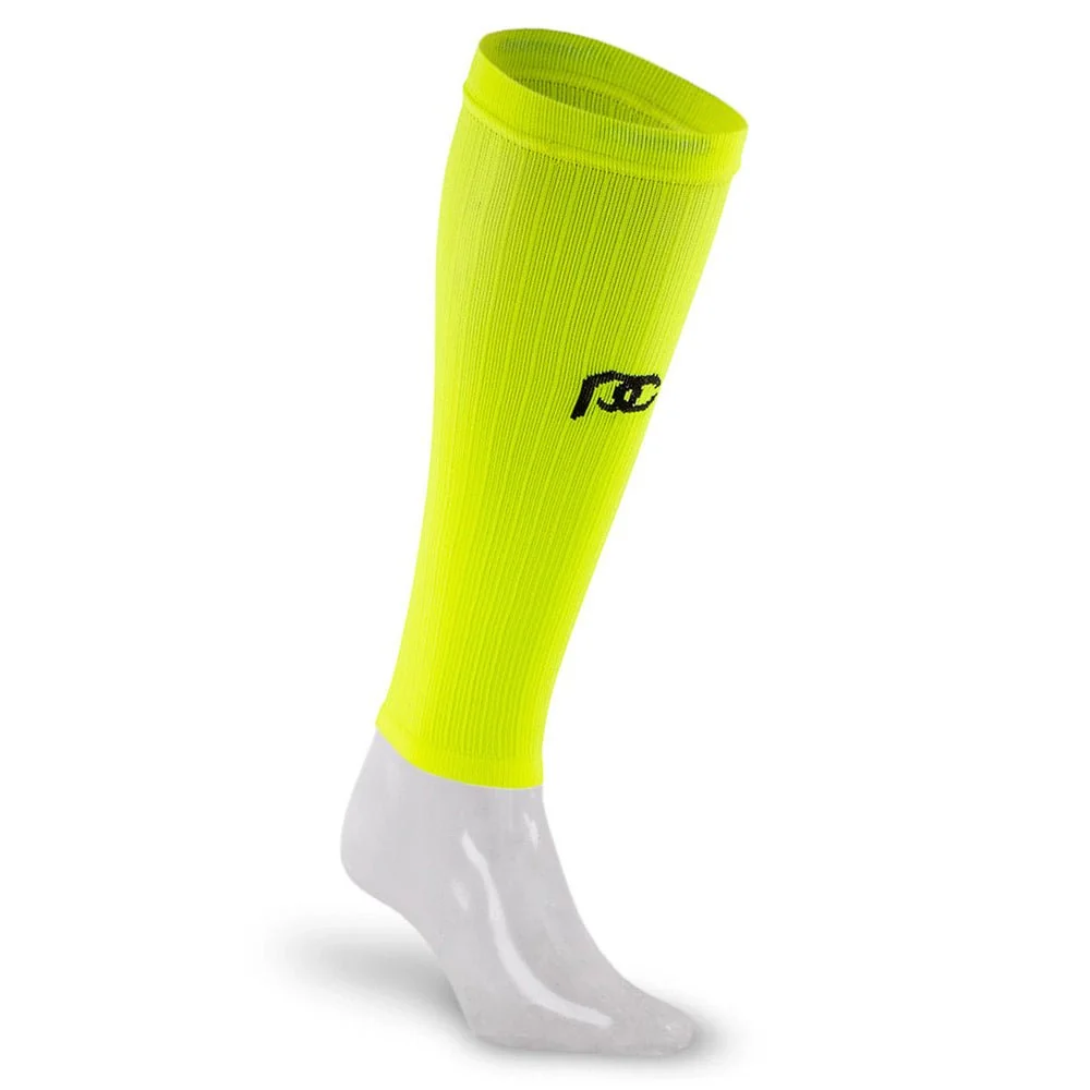 Fashionable Calf Sleeves Neon Yellow Crafted
