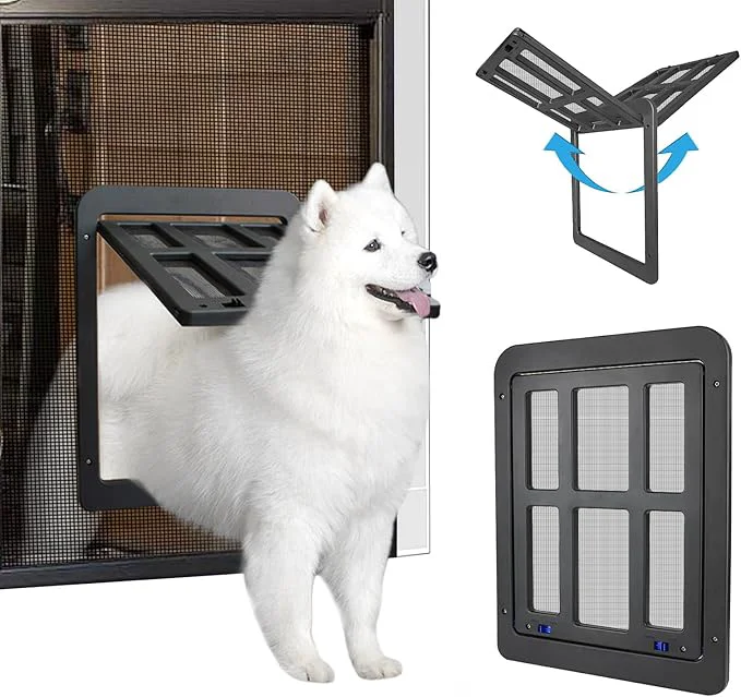 Authentic NAMSAN Dog Screen Door Flap Opening 11.2 x 14.4 inches Dog Door Verified