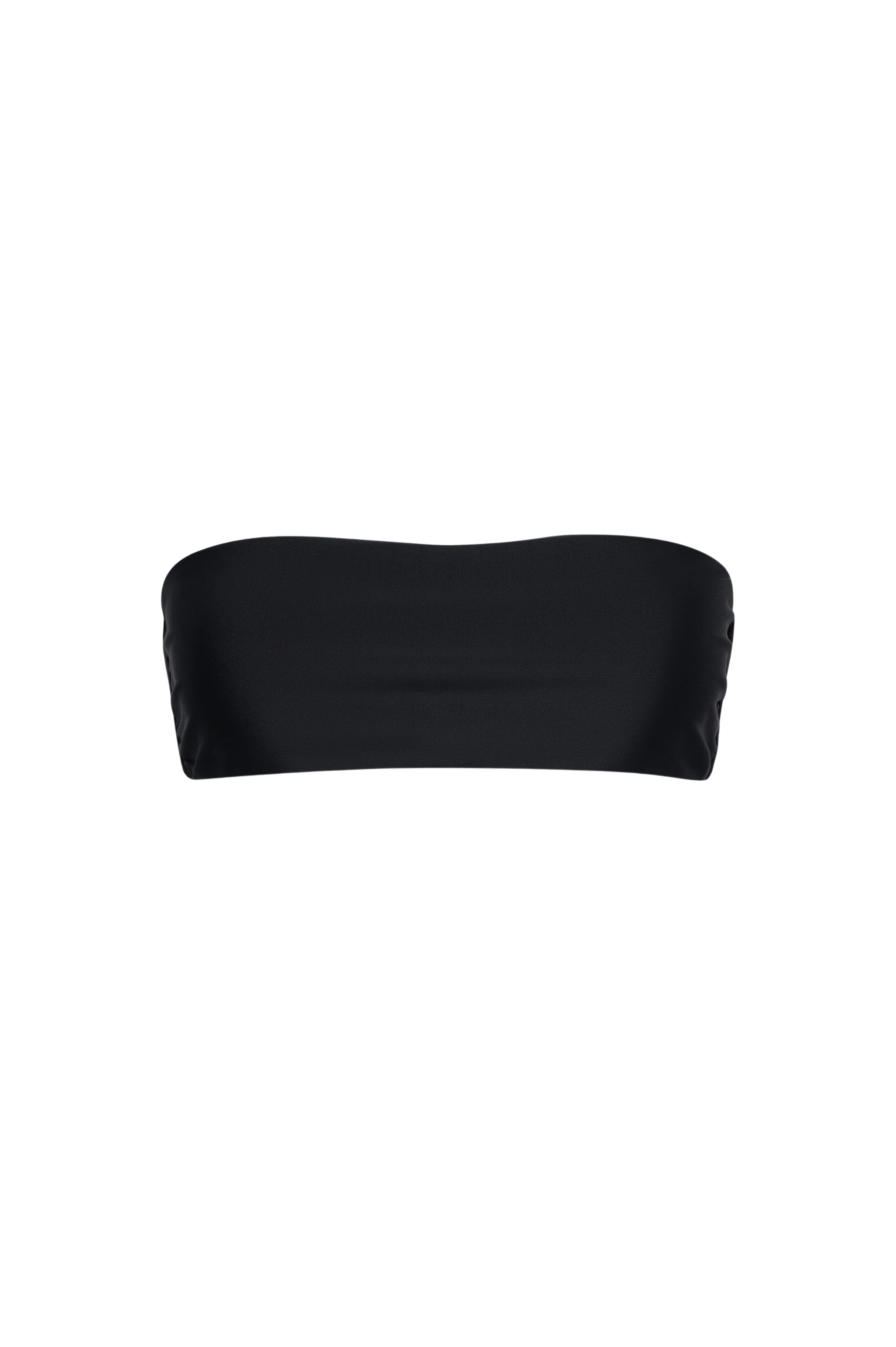 Quality Santorini Seamless Bandeau Bikini Top – Black Pure