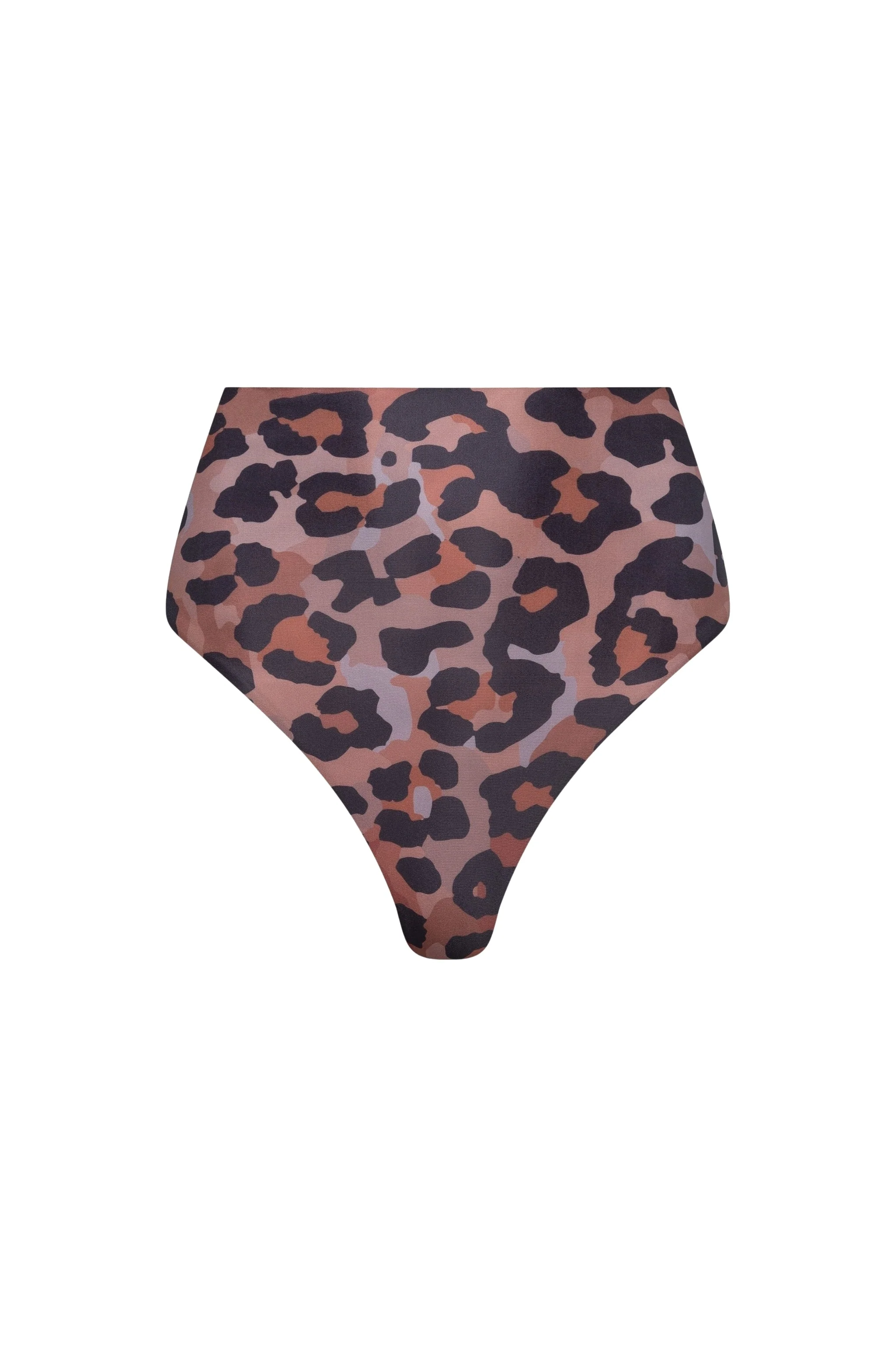 Environmentally Friendly Palermo High Waist Bikini Bottom – Leopard Reusable