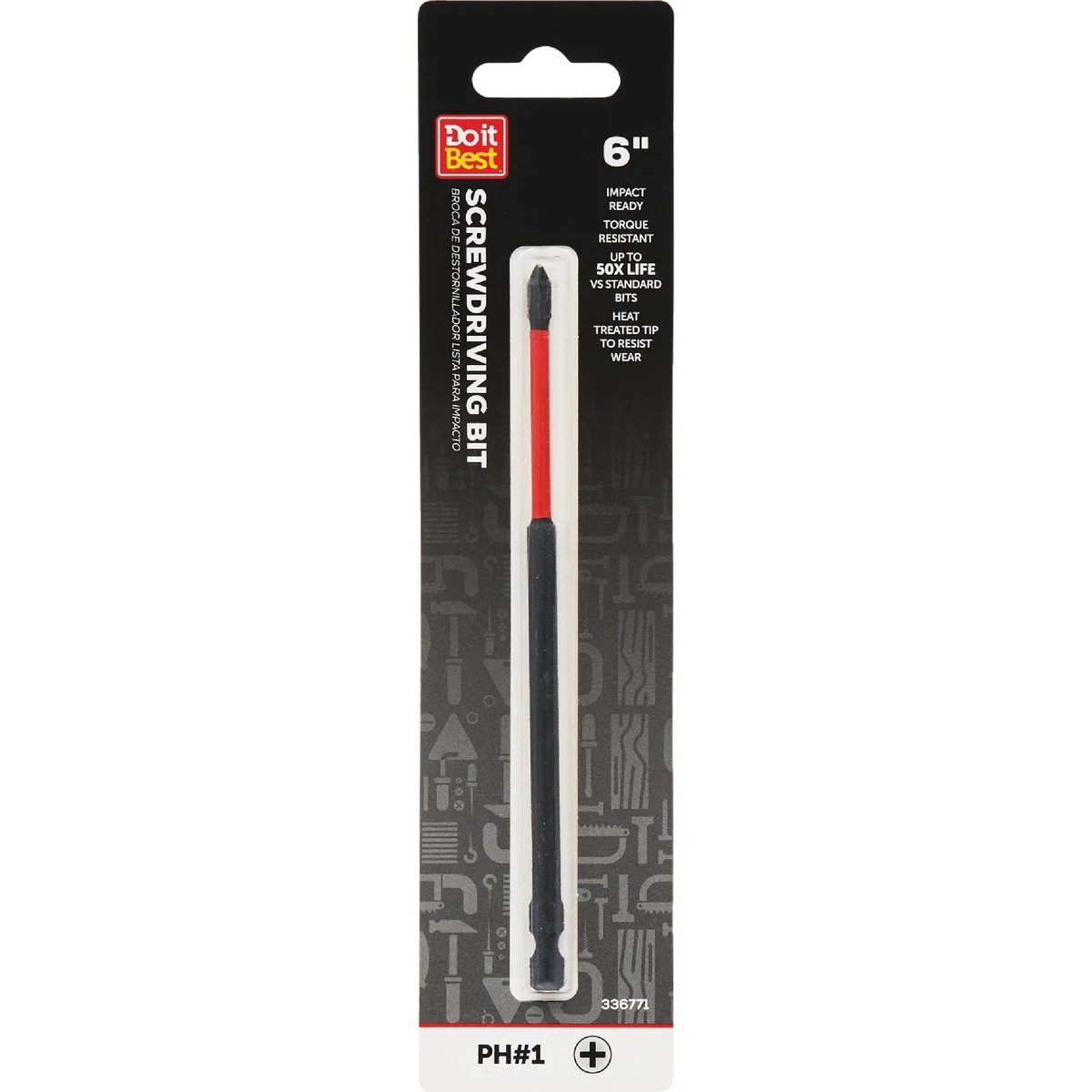Solid Do it 1 Phillips 6 In. Screwdriver Bit High-Grade