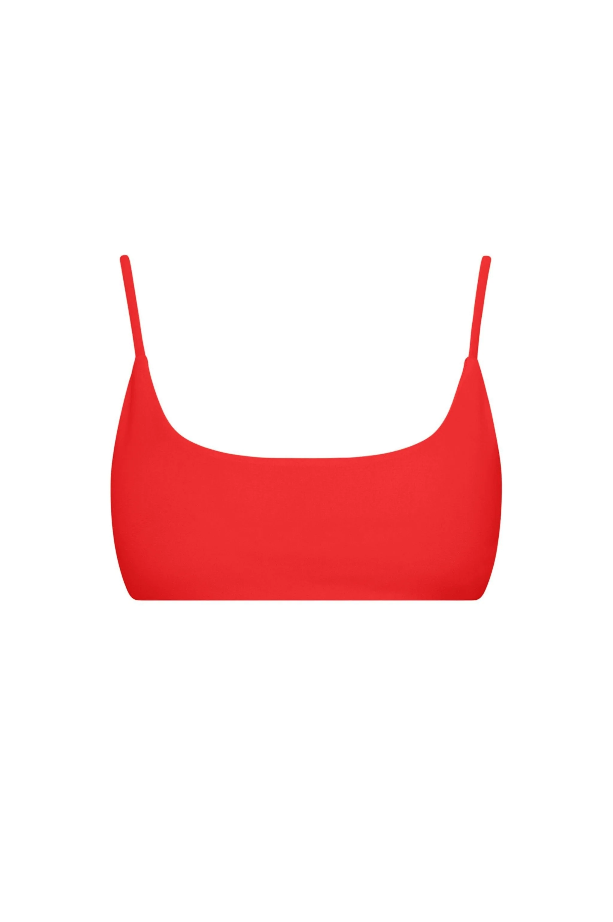 Practical Malibu Bralette Bikini Top – Red Prestigious