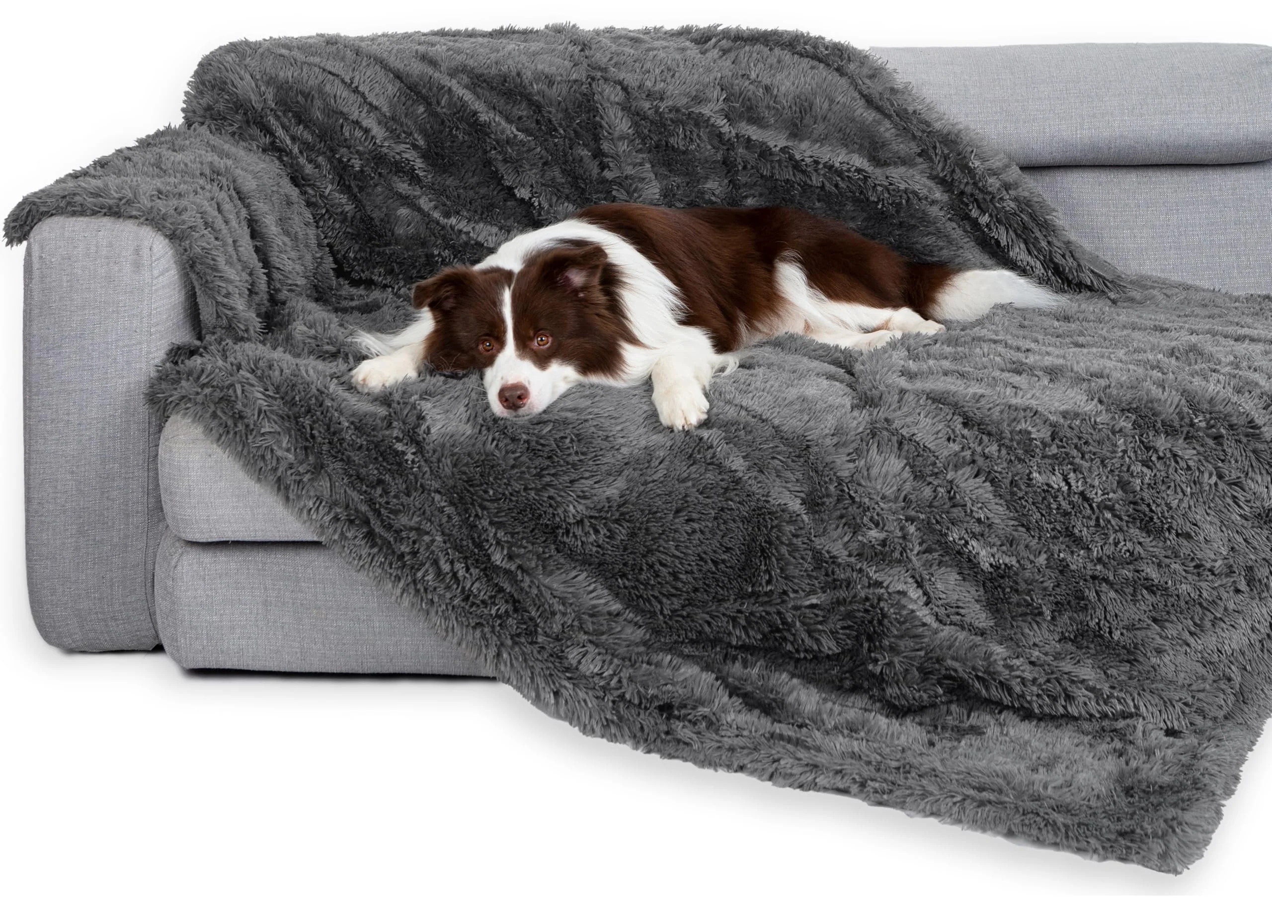 Optimized gogobunny Waterproof Dog Blanket 60x80in Reversible Faux Fur Pet Throw Traditional