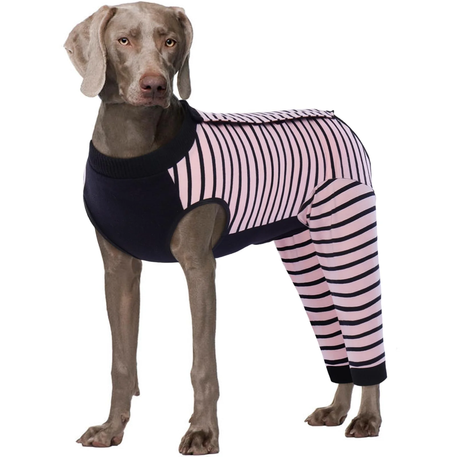 Long-Lasting Kuoser Dog Recovery Suit – Anti-Licking Rear Leg Sleeve Pink 3XL User-Friendly