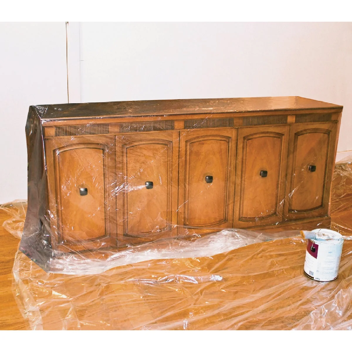 Solid Do it 9 Ft. x 12 Ft. x 4 Mil. Plastic Drop Cloth with Grommets Proven
