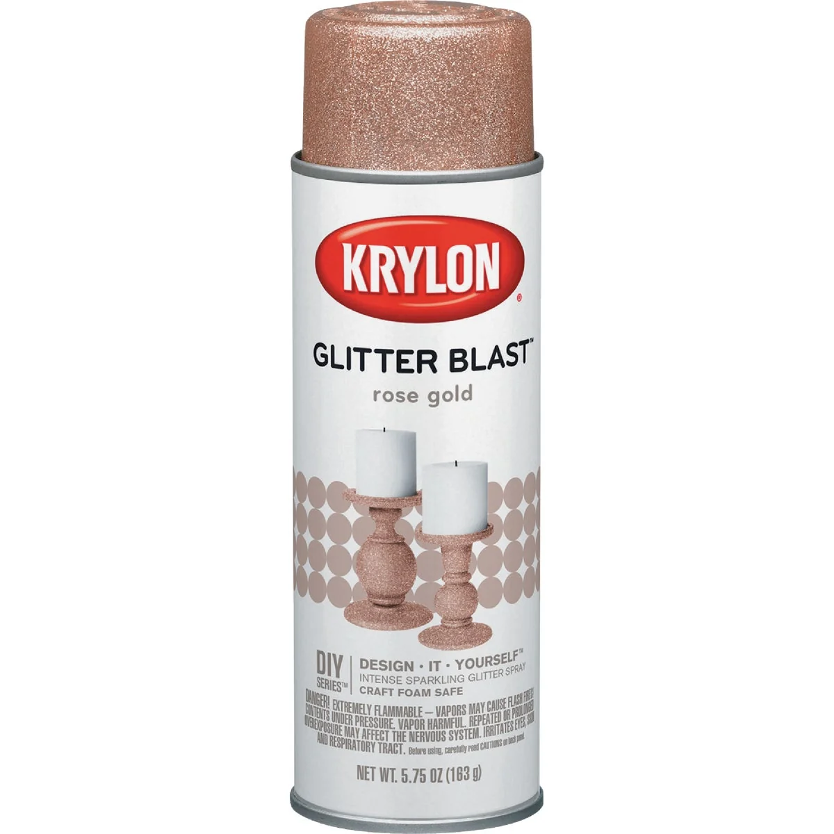 Soft Krylon Glitter Blast 5.75 Oz. Rose Gold Spray Paint Smart