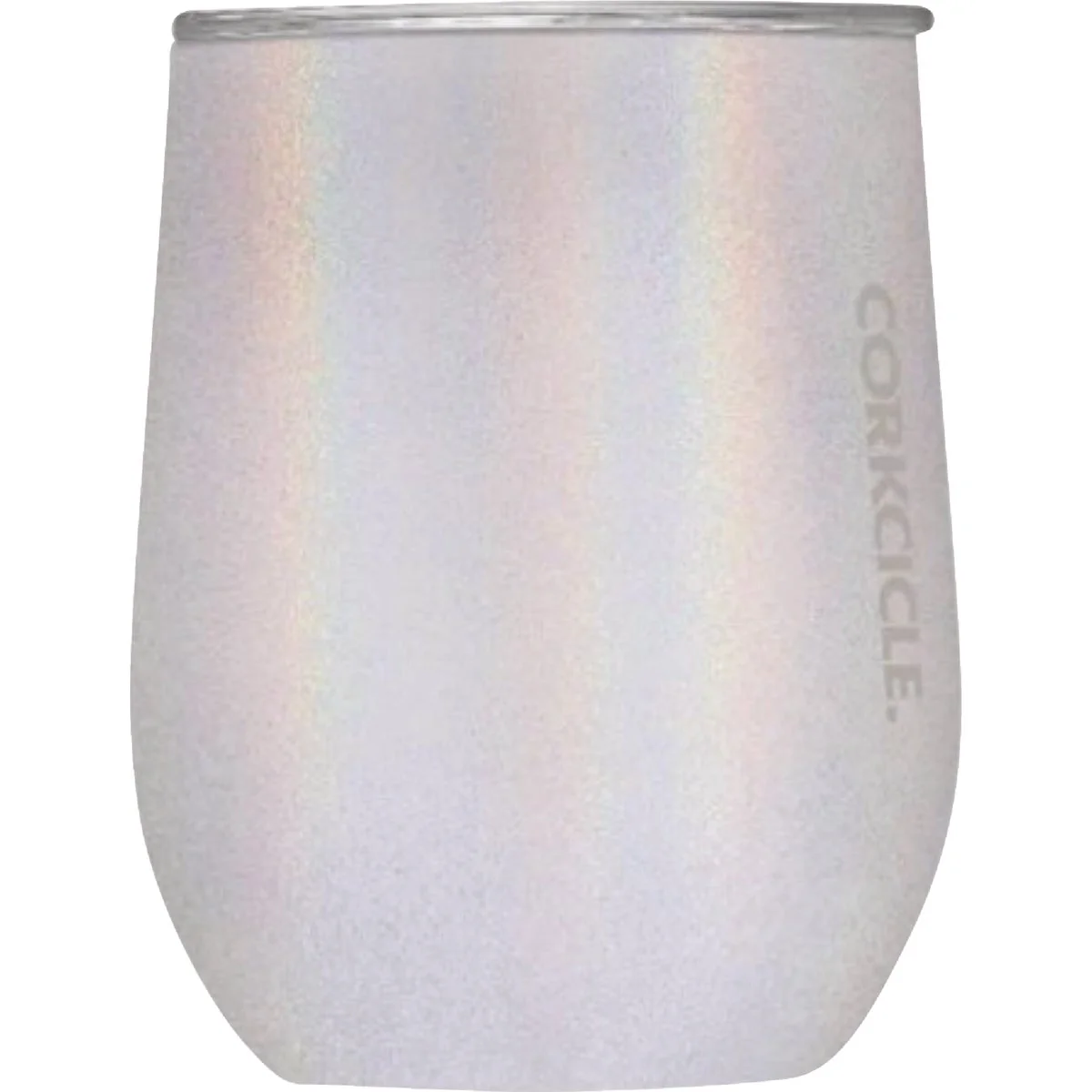 World-Class Corkcicle 12 Oz. Stemless Wine Glass in Sparkle Unicorn Functional