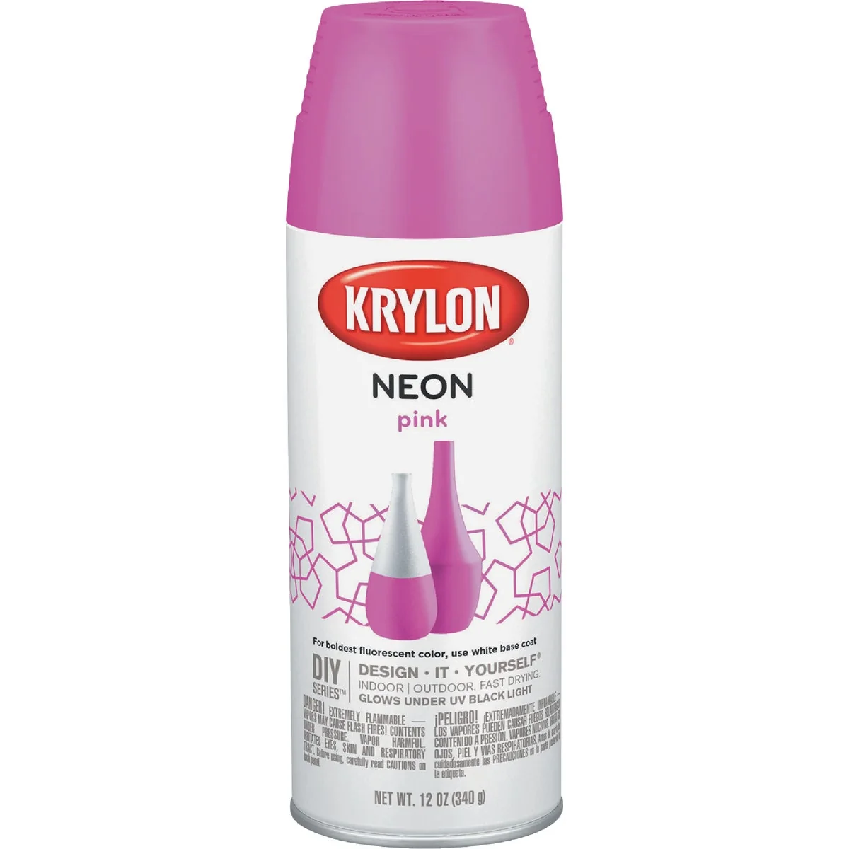 Durable Krylon 12 Oz. Neon Pink Spray Paint Responsible