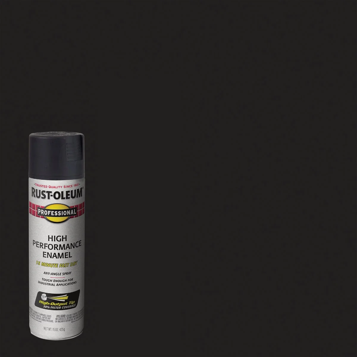 Stylish Rust-Oleum Professional Fast Dry 15 Oz. Semi-Gloss High Performance Enamel Spray Paint Black Prestigious