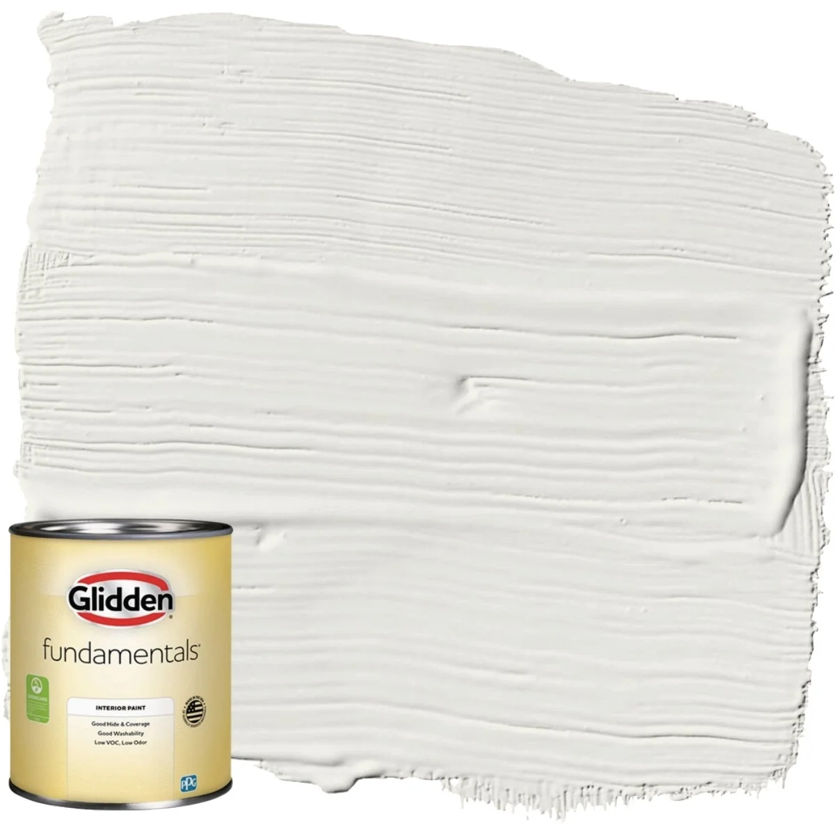 Top-Quality Glidden Fundamentals Grab-N-Go Flat Interior Paint White 1 Qt. Outstanding