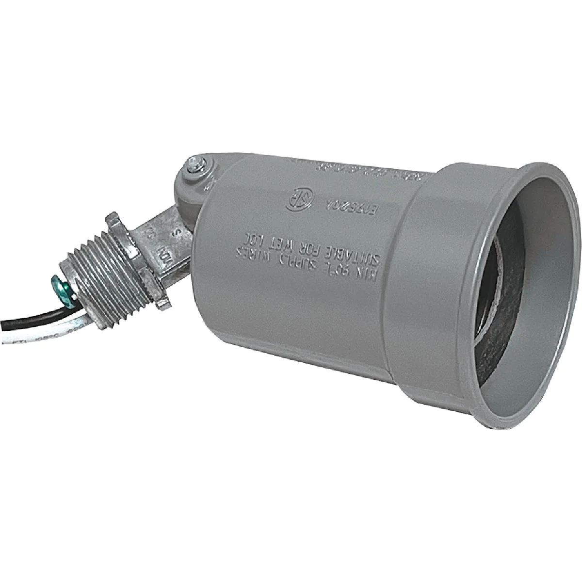 Convenient Southwire PAR38 Gray Weatherproof Lamp Holder Breathable