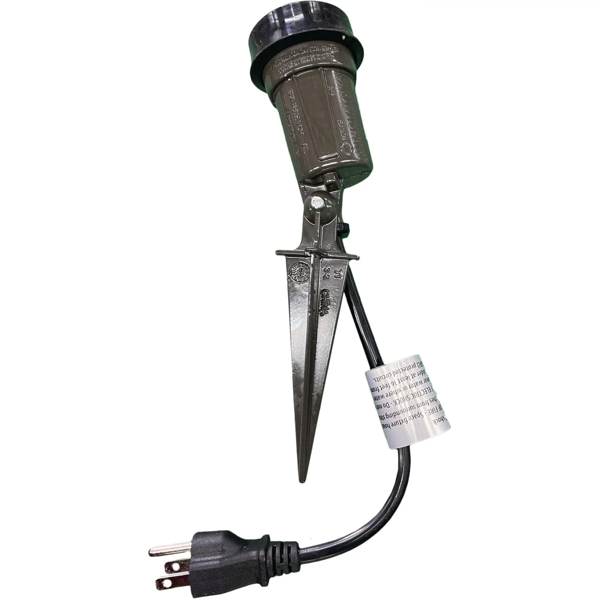 Refined Southwire PAR38 Bronze Weatherproof Spike Lamp Holder Exceptional