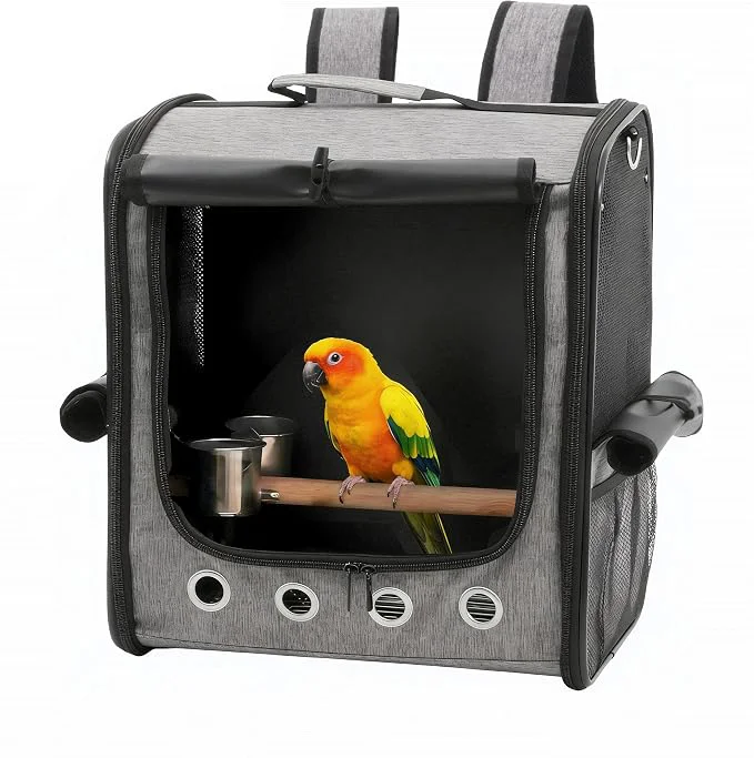 Quality Foldable Bird Carrier Bag Bird Backpack Enhanced
