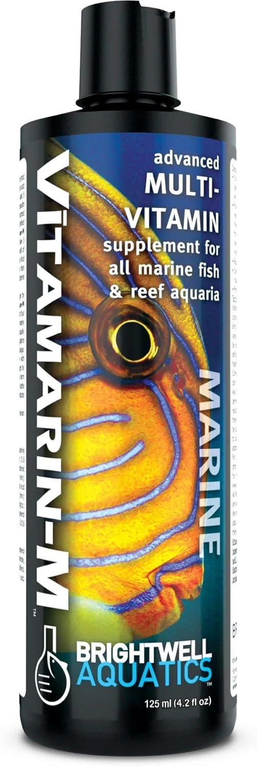 Carefully Designed Brightwell Aquatics Vitamarin M – Liquid Multivitamin Supplement for Marine Fish Aquariums 125-ML Detailed