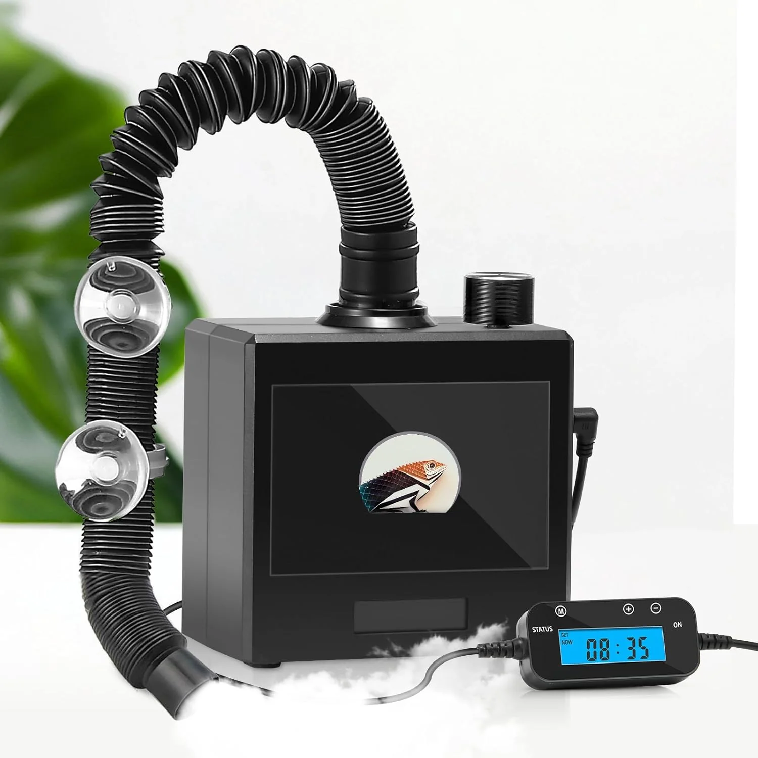 Verified Reptile Fogger Humidifier for Glass Terrariums Auto-Refill Misting System with Timer Suitable for Reptiles Amphibians Grow Tents Excellent
