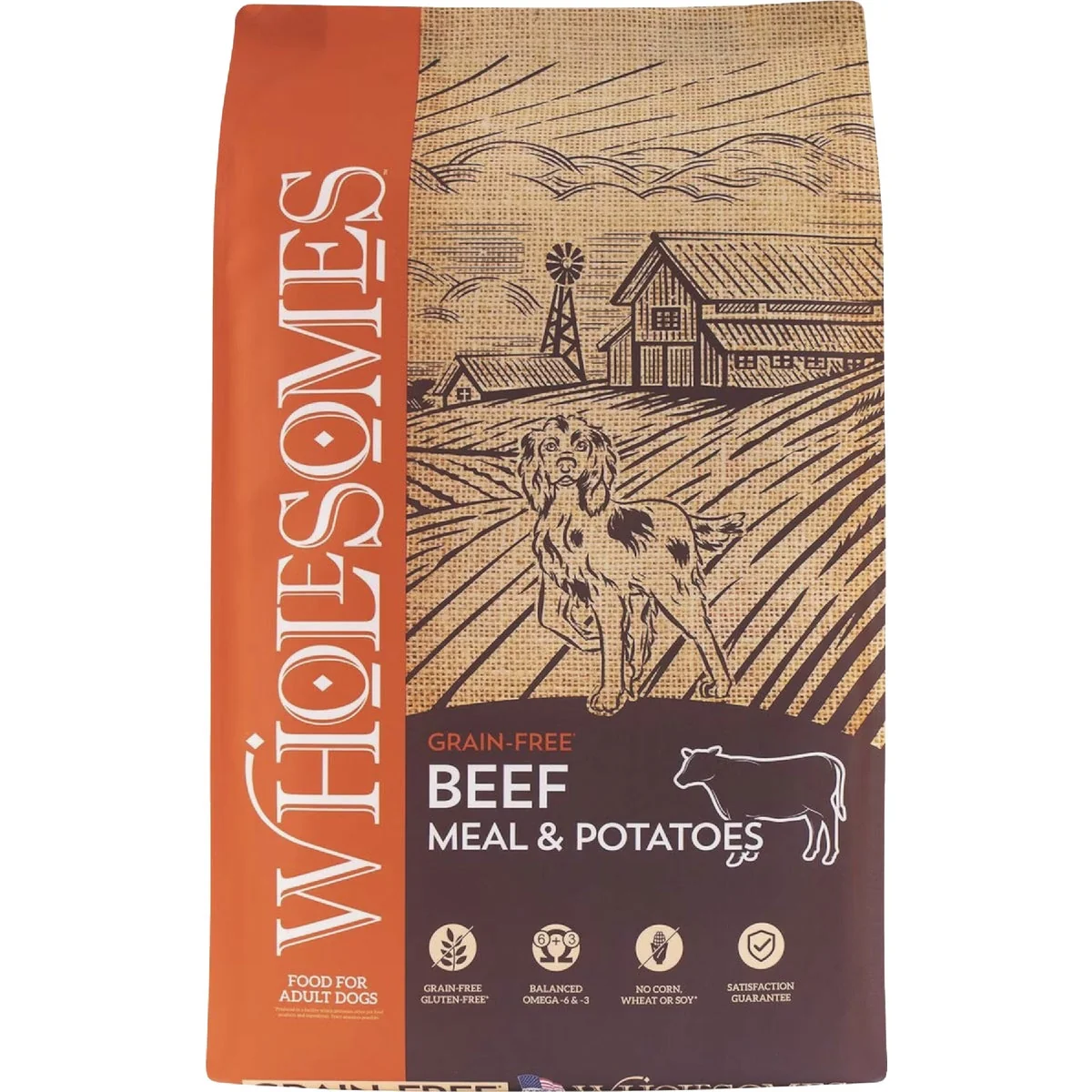 Reliable Wholesomes Grain 35 Lb. Beef Meal Potato Formula Dry Dog Food Flexible