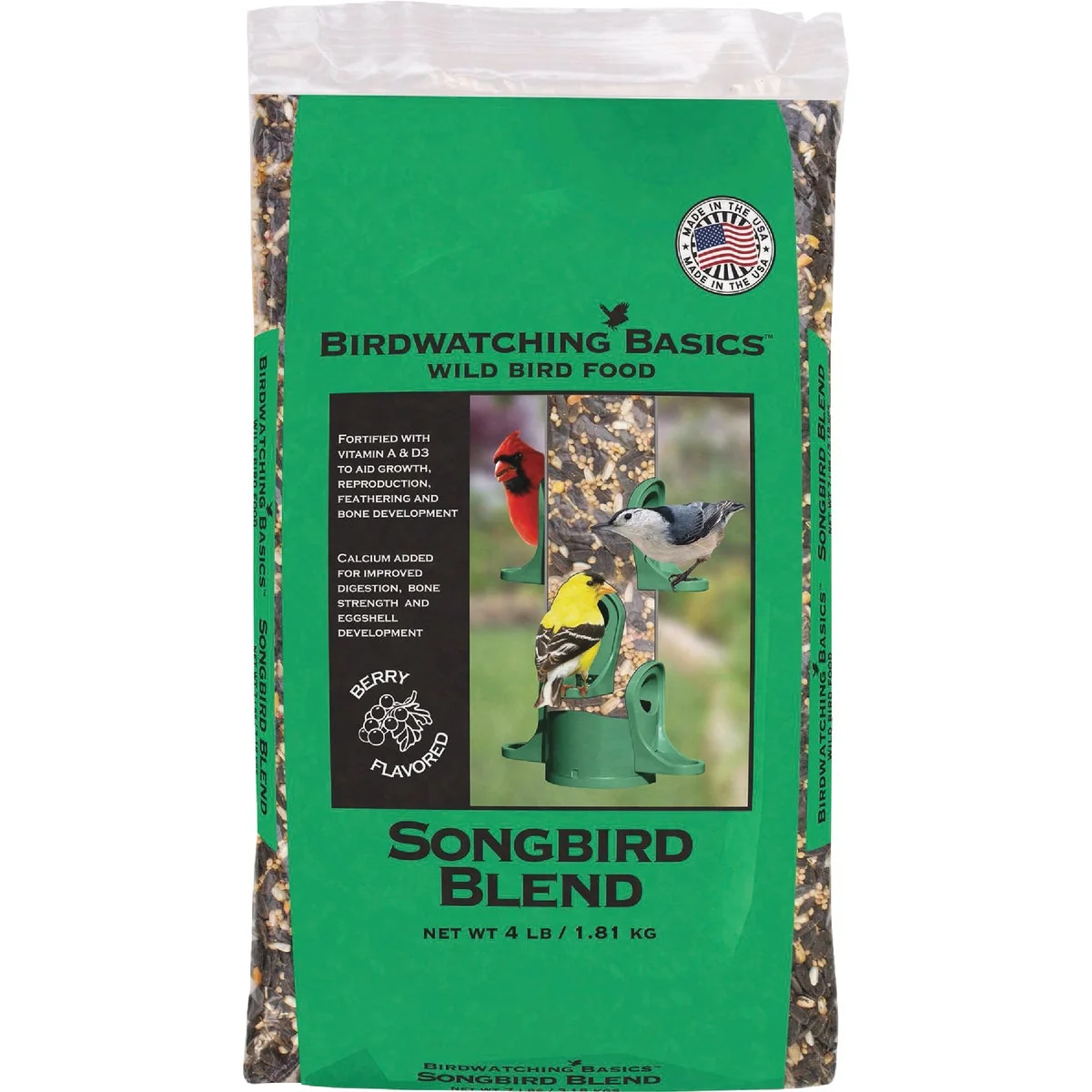 Consistent Birdwatching Basics 4 Lb. Songbird Blend Wild Bird Food Superior