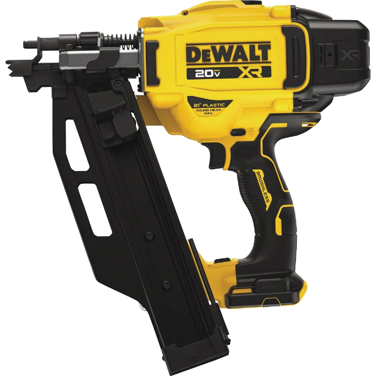 Relaxed DEWALT 20V MAX XR Brushless 21 Degree Cordless Framing Nailer Tool Only Contemporary
