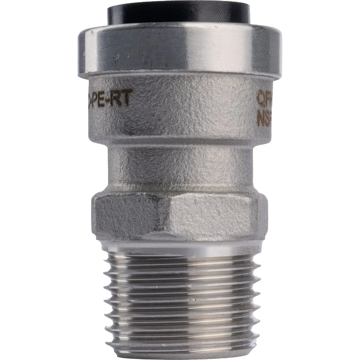 Unique QuickFitting 1 2 In. Push-to-Connect x 1 2 In. MNPT Stainless Steel Straight Male Adapter Crafted