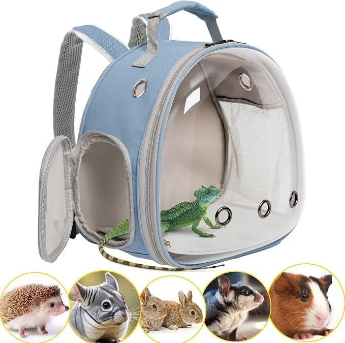 Durable Hamster Backpack Carrier Bearded Dragon Carrier Backpack Reusable