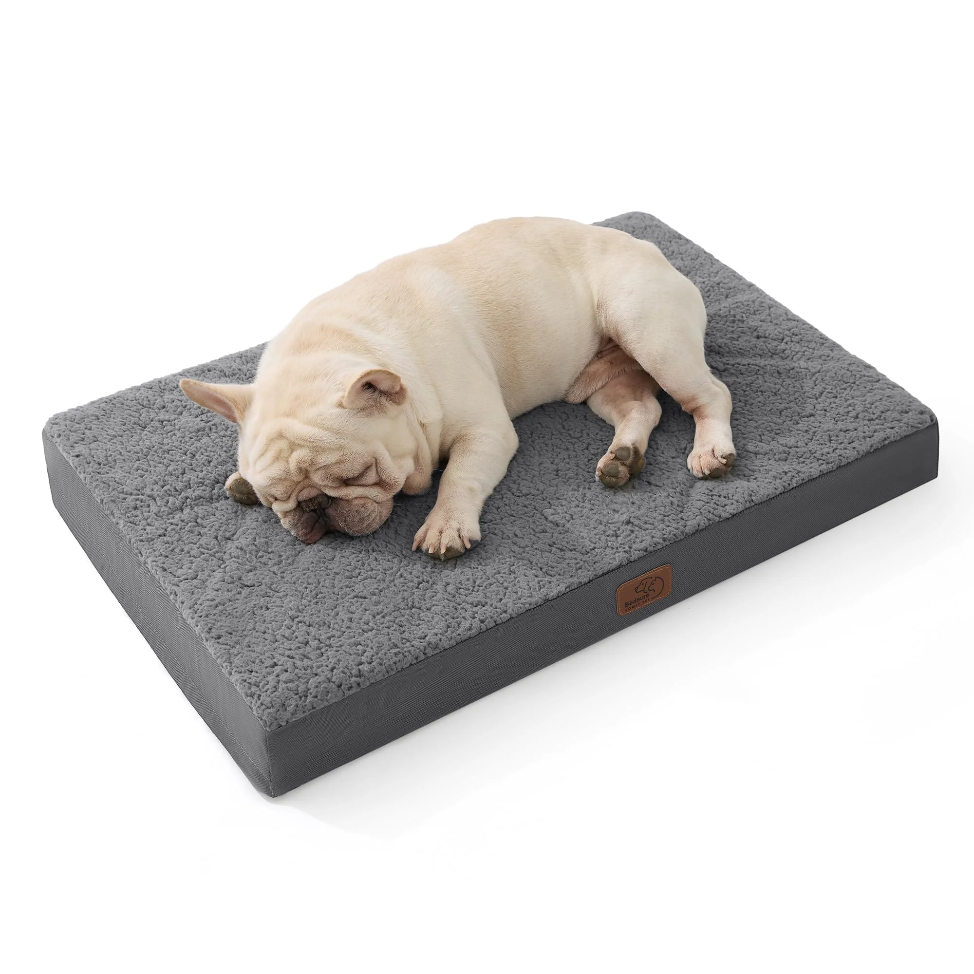Refined Bedsure Dog Bed Medium Orthopedic Egg-Crate Foam Removable Washable Cover Up to 30 lbs Clean