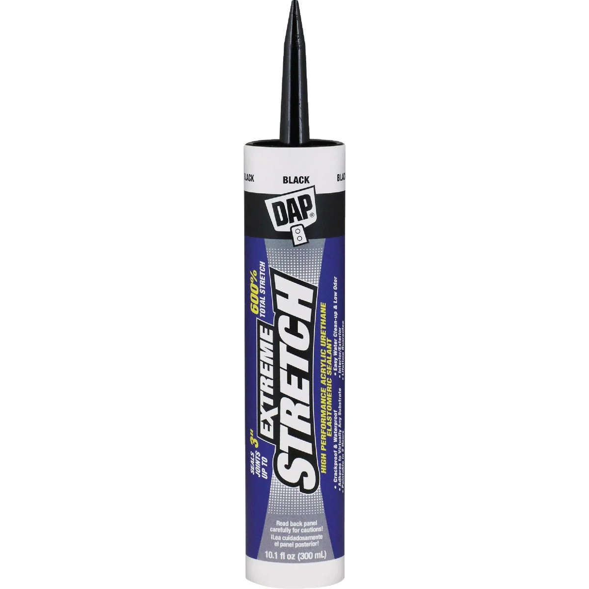 Prestigious Dap Extreme Stretch 10.1 Oz. Black Acrylic Urethane Premium Elastomeric Sealant Trusted