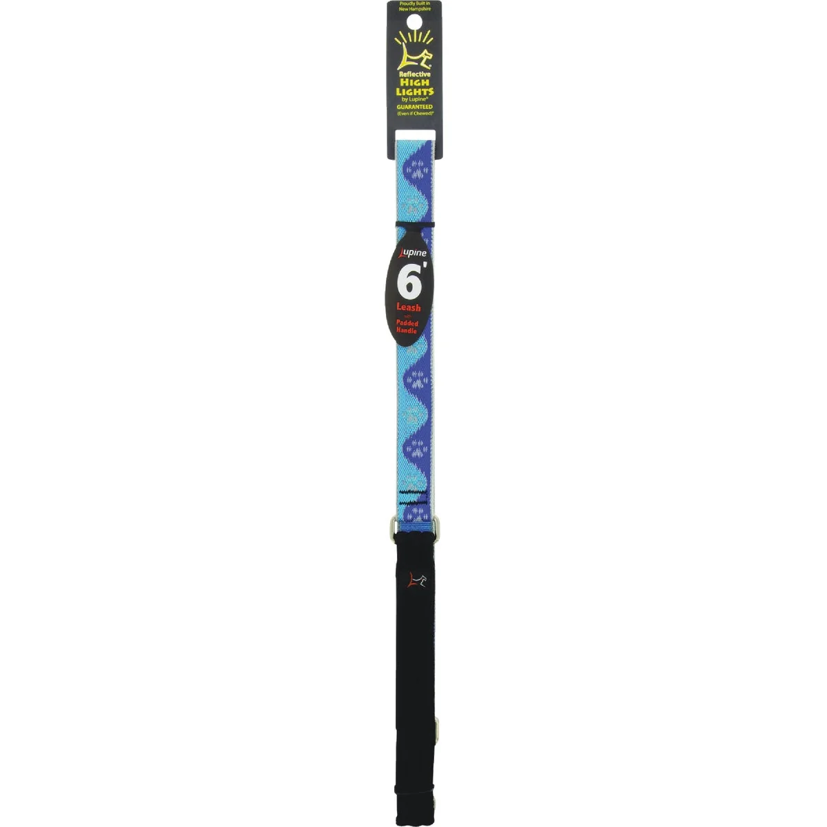 Traditional Lupine 1 In. x 6 Ft. Blue Paws Dog Leash Fashionable