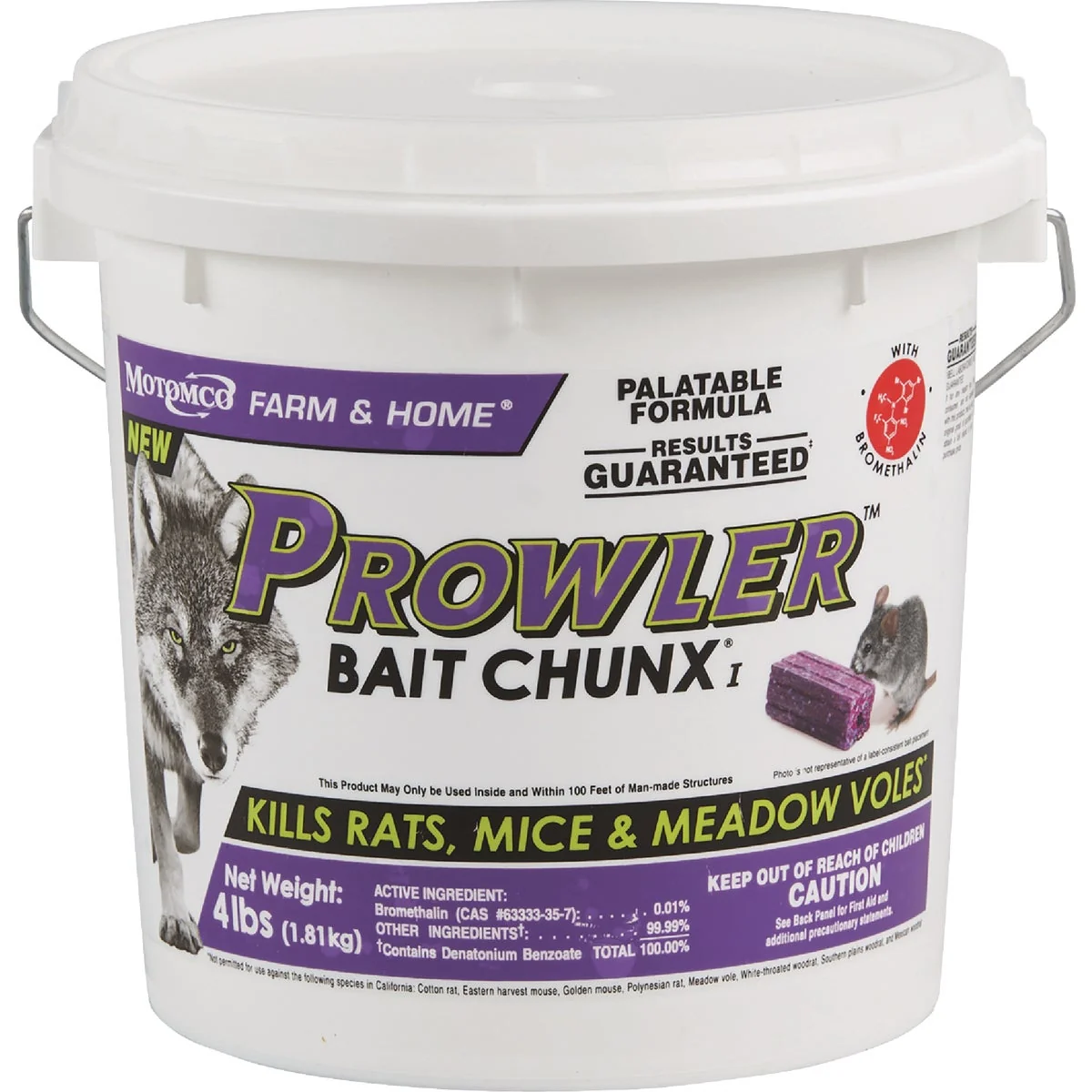 Sophisticated Prowler 4 Lb. Rats Mice Meadow Voles Bait Chunx Exceptional
