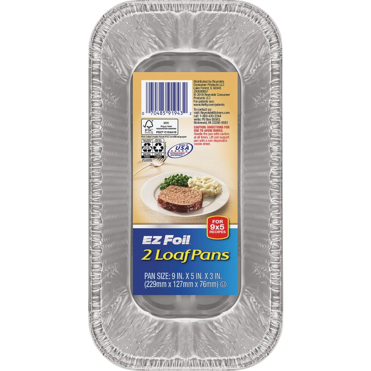Superior E-Z Foil Loaf Pan 2-Count Expertly Made