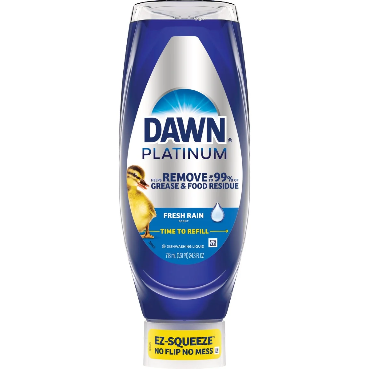 Outstanding Dawn Platinum 24.3 Oz. Fresh Rain EZ-Squeeze Dishwashing Soap World-Class