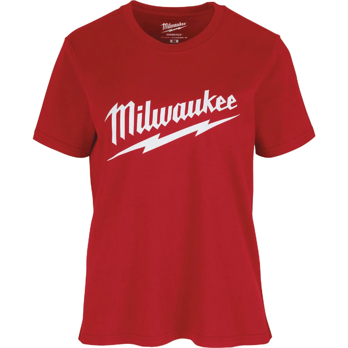 Quality Milwaukee GridIron Women’s Small Red Short Sleeve Pocket T-Shirt Excellent