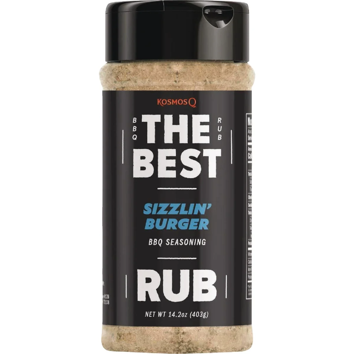 Consistent Kosmos Q 14.2 Oz. The Sizzlin’ Burger Rub Lightweight