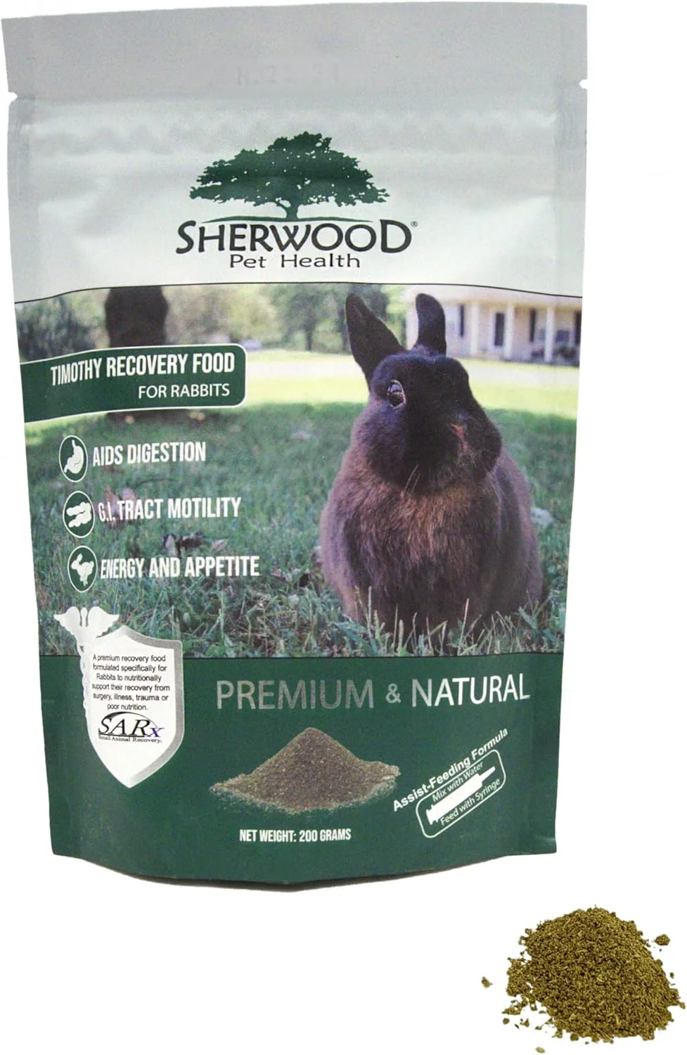 Original Design Sherwood Pet Health Rabbit Emergency kit and Bulk Recovery Food 200 Grams Classic