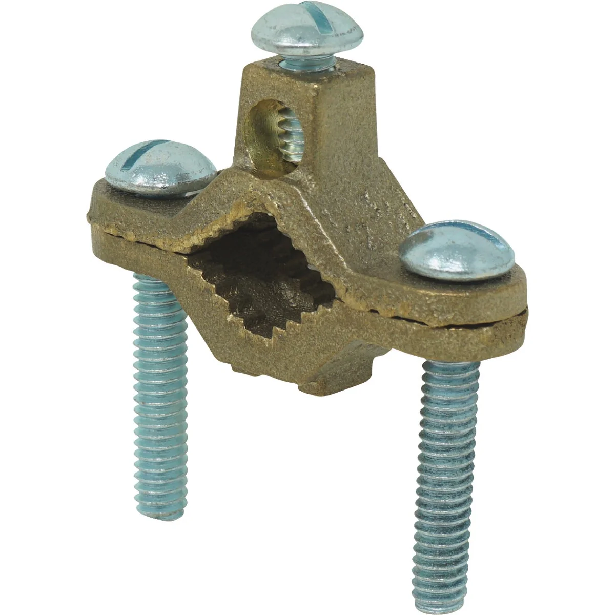 Green Southwire 1 2 In. to 1 In. 10 STR to 2 STR Bronze Ground Clamp Elegant