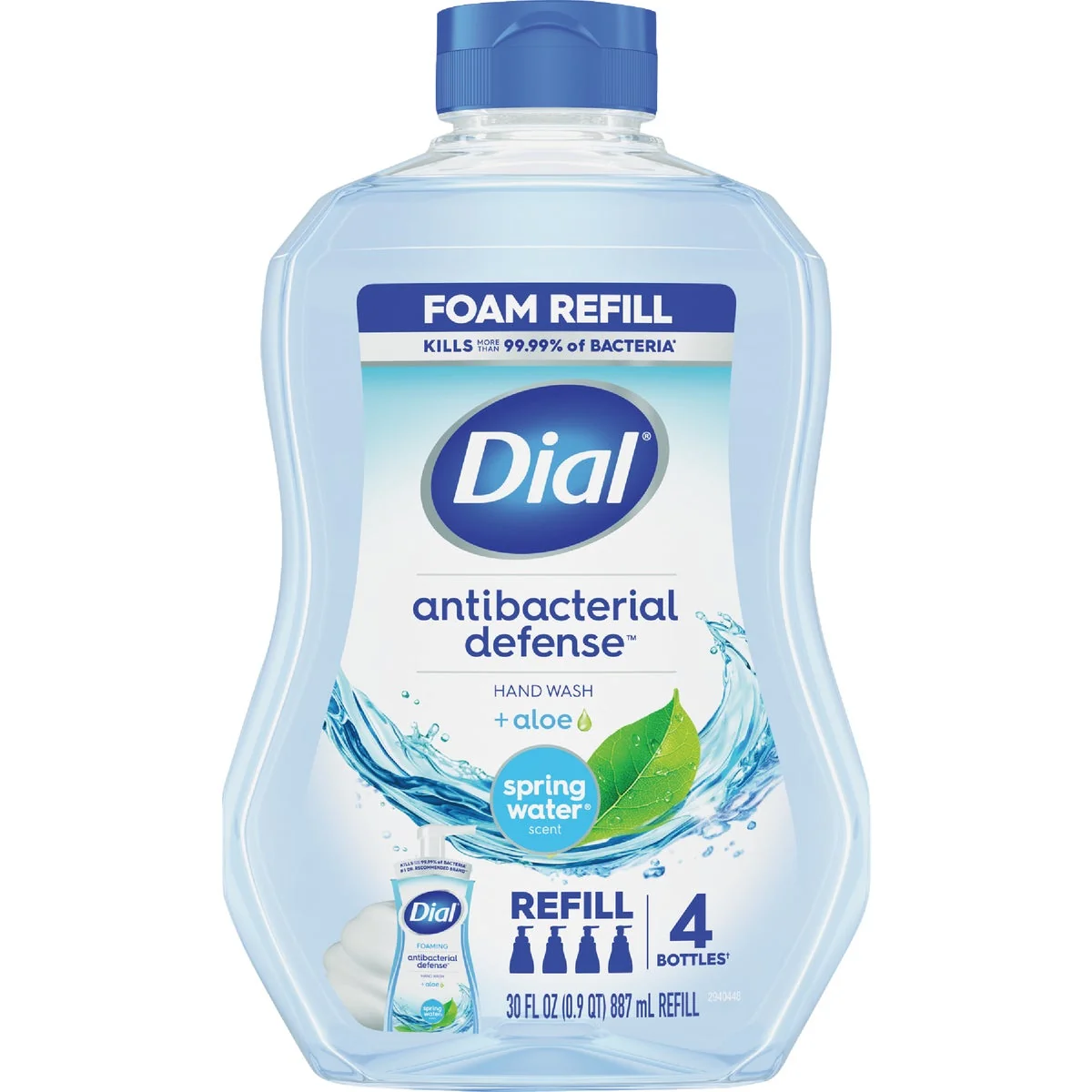 Fine Crafted Dial Antibacterial Defense 30 Oz. Spring Water Foaming Hand Wash Refill Fashionable