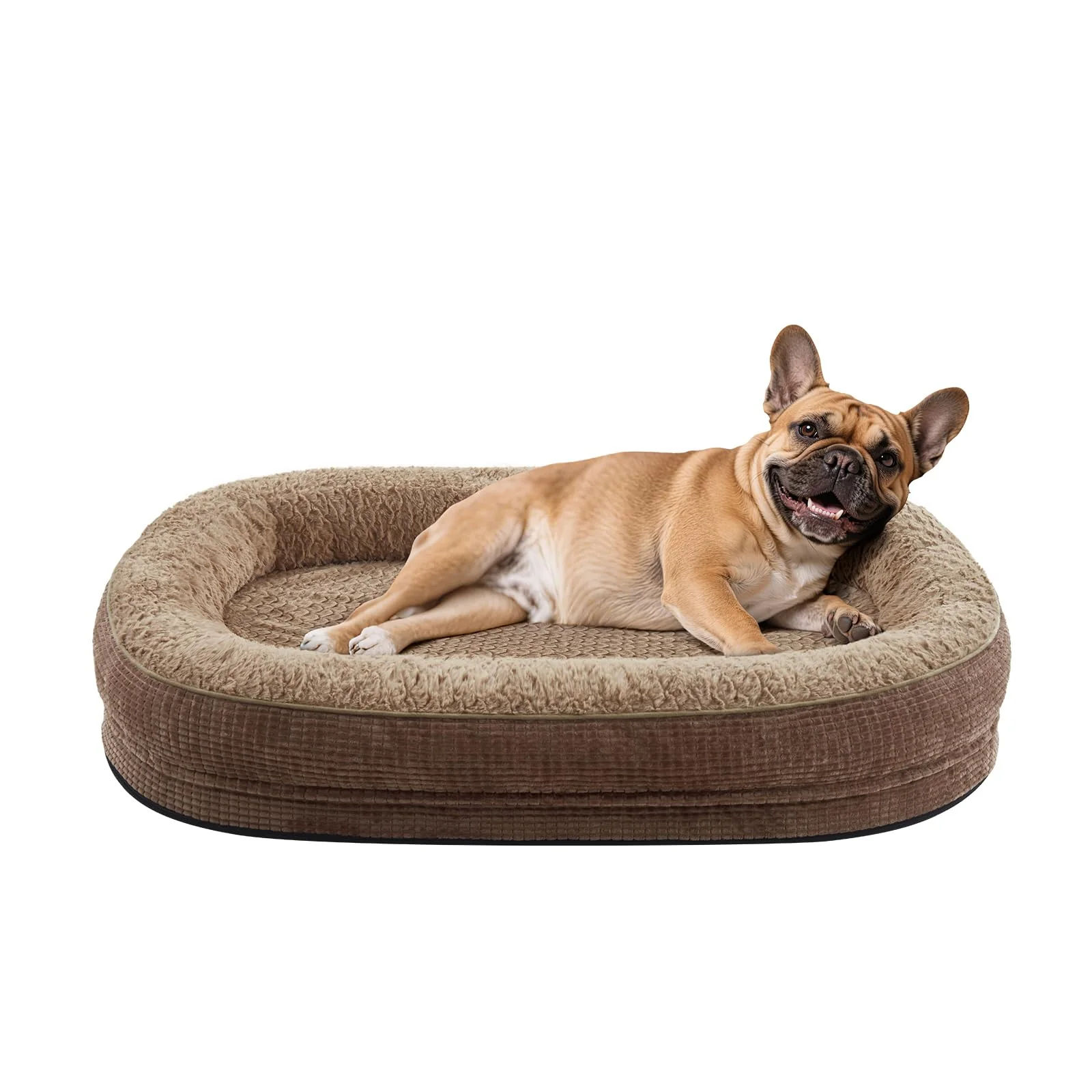 Smooth JOEJOY Orthopedic Dog Bed for Medium Dogs Egg-Crate Memory Foam 360° Bolsters Waterproof Cover Responsible