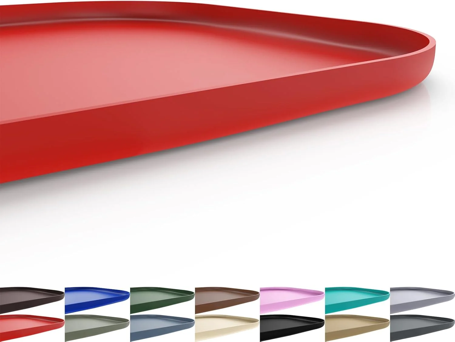 User-Friendly Silicone Pet Feeding Mat with Raised Edge for Food and Water Dog Bowl Mats Cat Bowls Placemat with High Lip for Floor Waterproof Rubber Tray for Cats and Dogs 19 x 12 x0.7 Red Effective