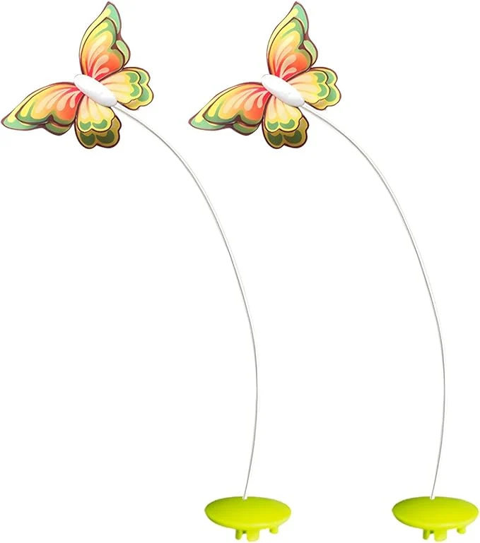 Detailed ALL FOR PAWS Butterfly s for Automatic Cat Toys istic Fluttering Butterfly Upgraded Fabric Material for Durable and Continuous Play and Bat Safe for Indoor Cats 2Pack Butterfly About This Genuine