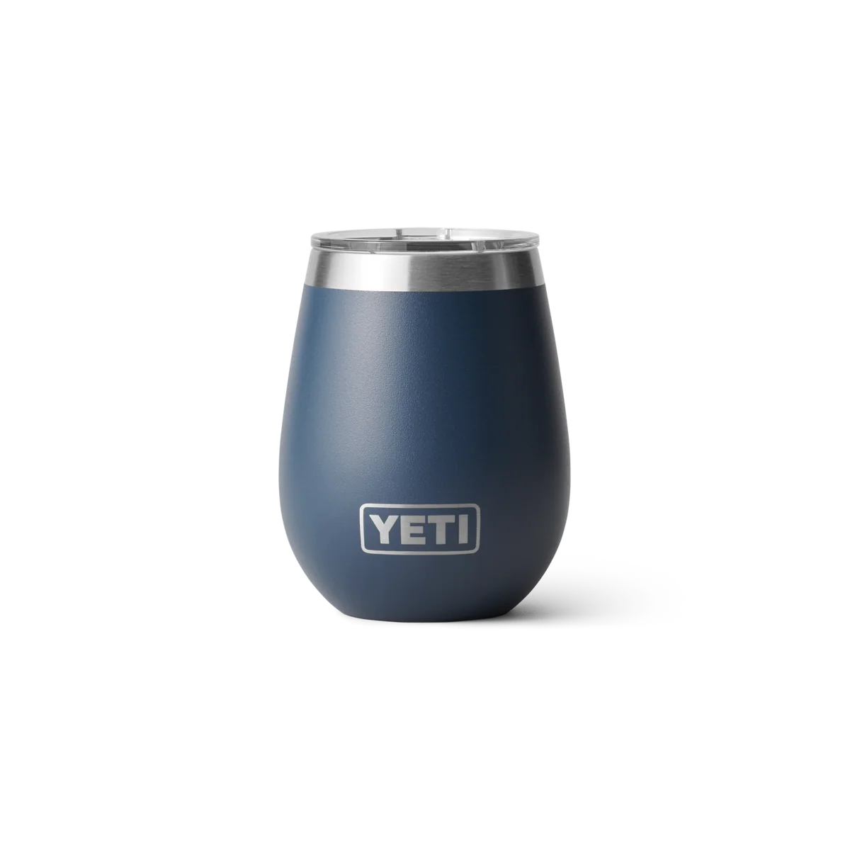 Pure Yeti Rambler 10oz Wine Tumbler Navy Clean
