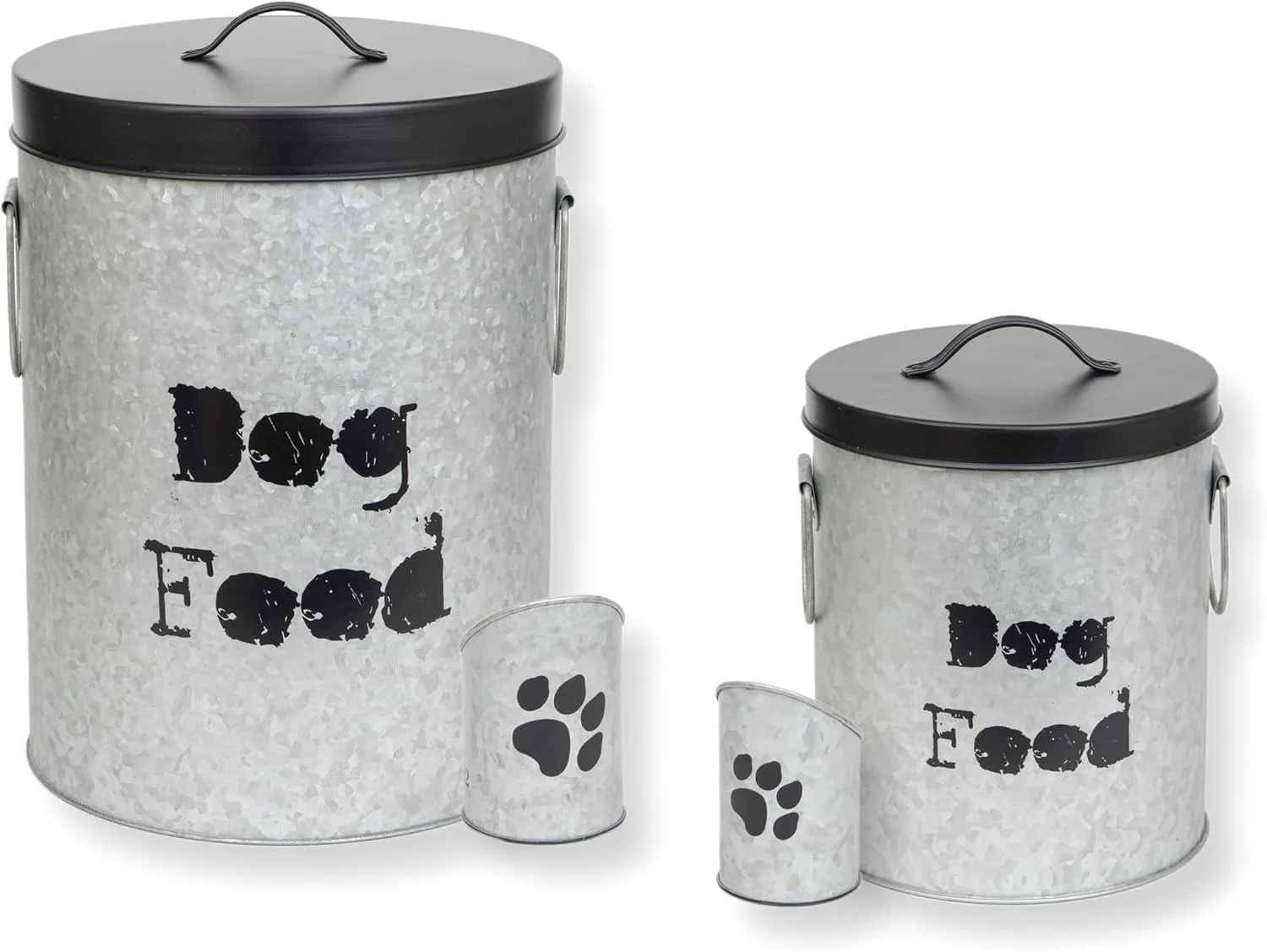 Organic Medium Small Dog 40lb 20lb Pet Food Storage Canister with Scoop – Durable Airtight for Freshnesss Minimalist Design Recyclable Medium Small Metal Container Combo – Dog Bin – Med Small Exceptional