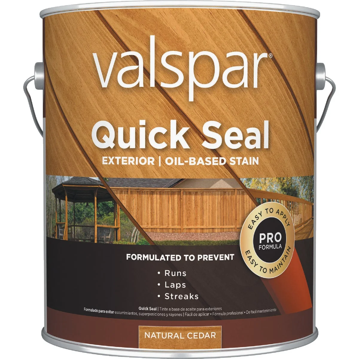 Casual Valspar Quick Seal Oil Based Exterior Stain Natural Cedar 1 Gal. Healthy