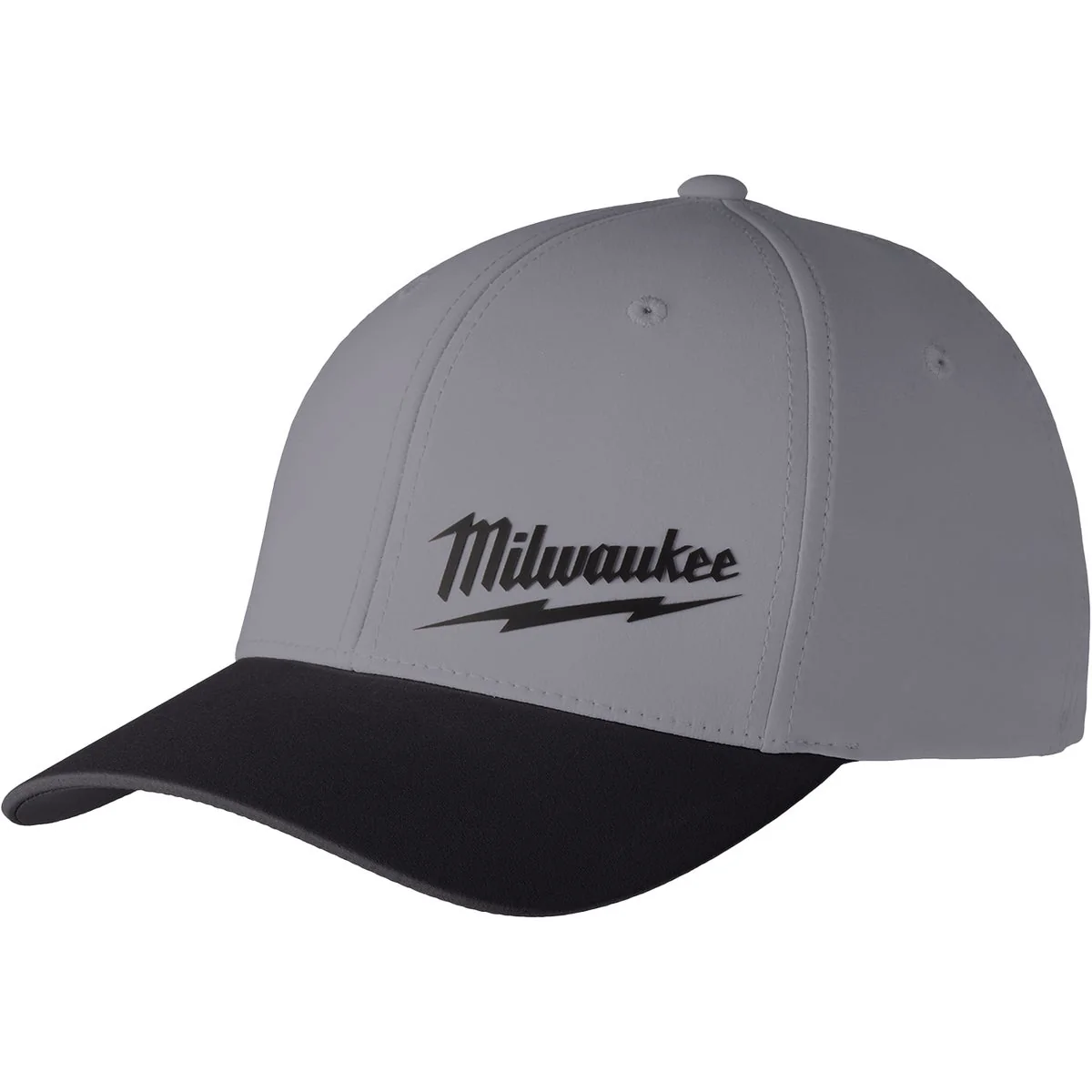 Secure Milwaukee Workskin Gray Performance Fitted Hat Small Medium Flexible