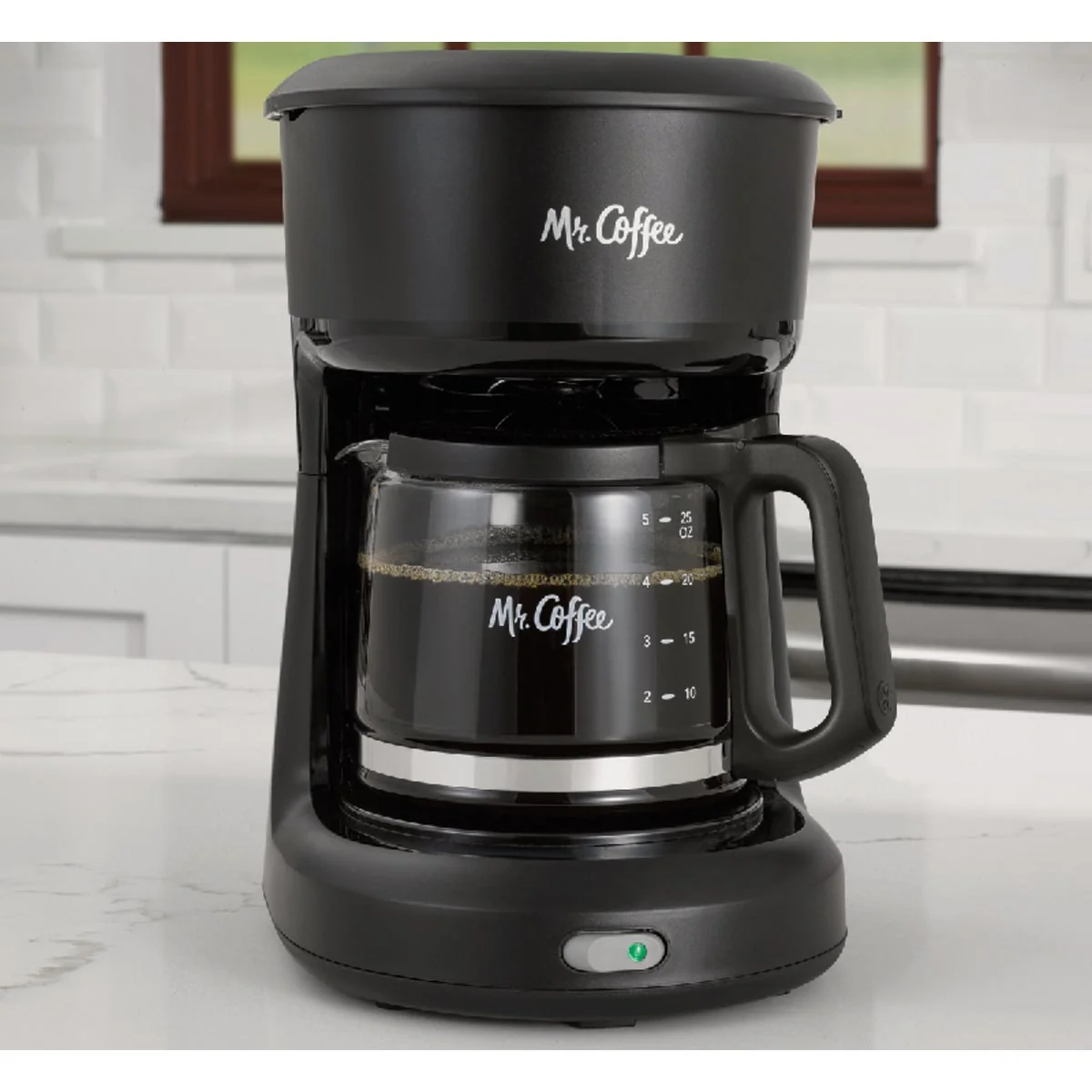 Enhanced Mr. Coffee 5-Cup Switch Black Coffee Maker Secure