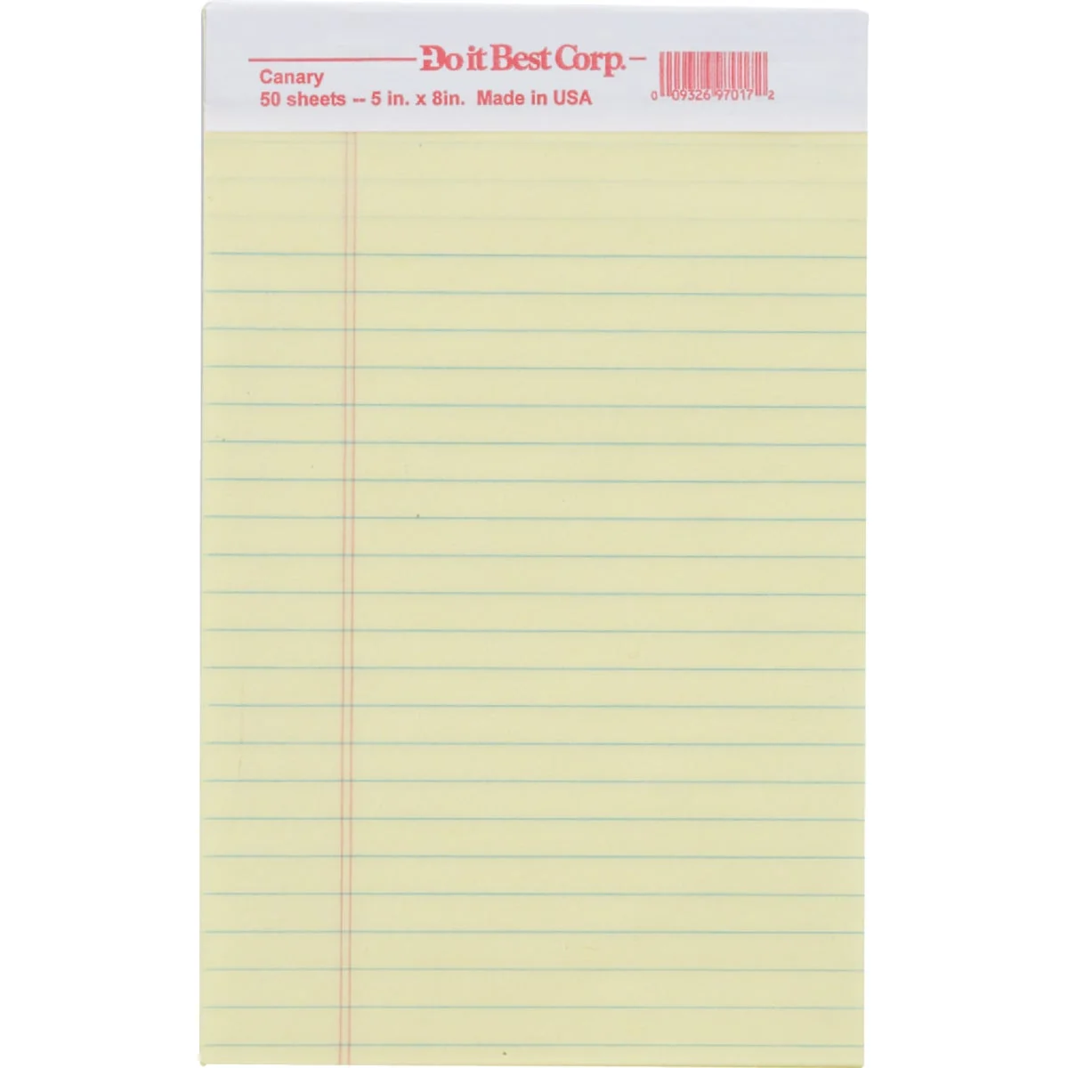 Green Staples 5 In. W. x 8 In. H. 50-Sheet Yellow Top Bound Legal Pad 12-Pack Stylish