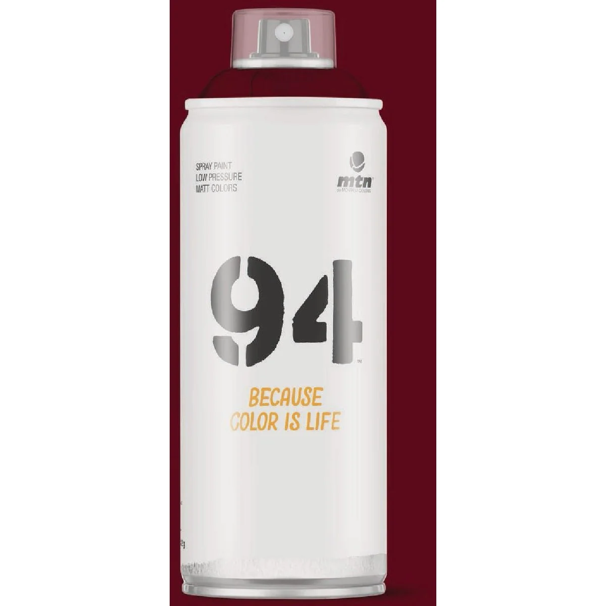 User-Friendly MTN 94 400ml Bordeaux Red Spray Paint Smooth
