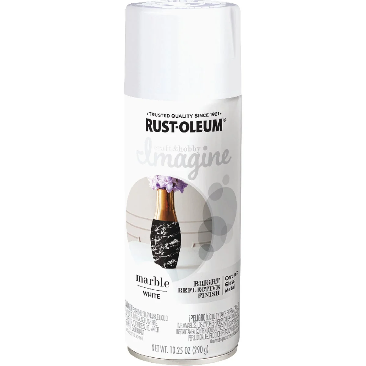 Stylish Rust-Oleum Imagine Craft Hobby 10.25 Oz. Marble White Spray Paint Advanced