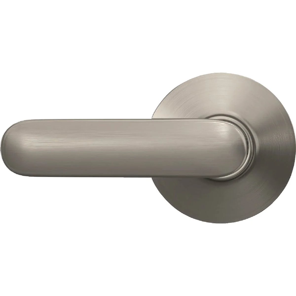 Smooth Schlage Davlin Lever Hall Closet Lock in Satin Nickel Next-Generation